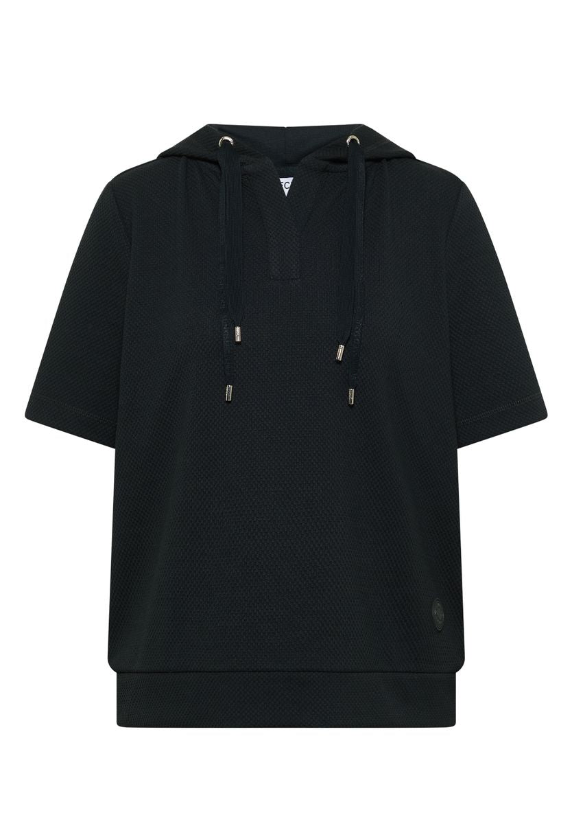 Kurzarm Sweatshirt mit Kapuze