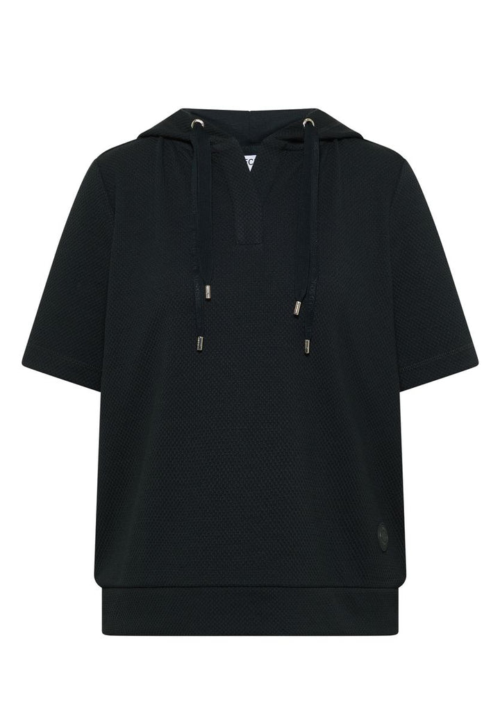 Kurzarm Sweatshirt mit Kapuze