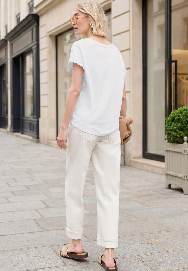 Dropped Shoulder Shirt mit Deko-Tape