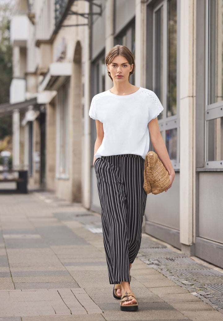 Dropped Shoulder Shirt mit Deko-Tape