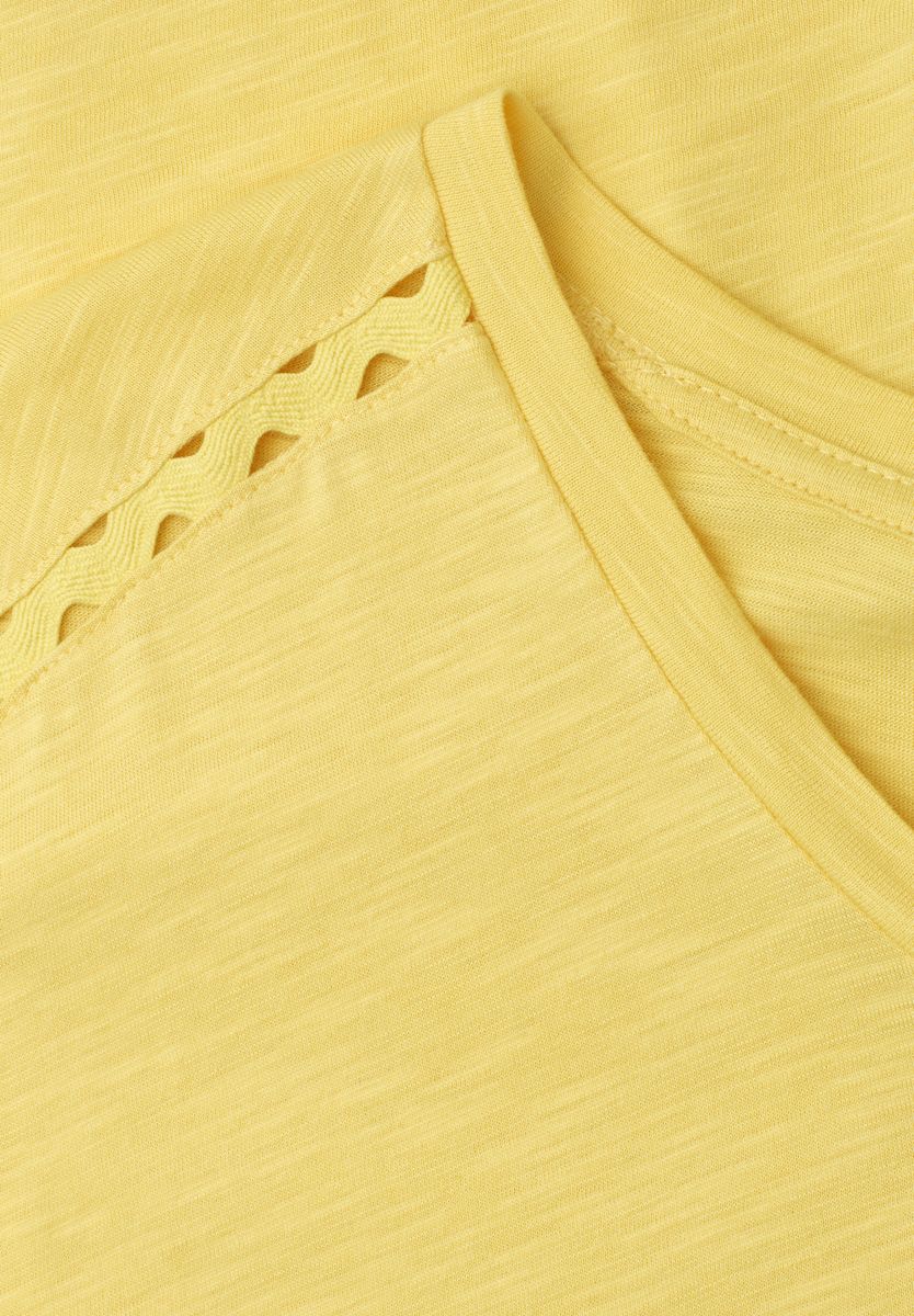 Dropped Shoulder Shirt mit Deko-Tape