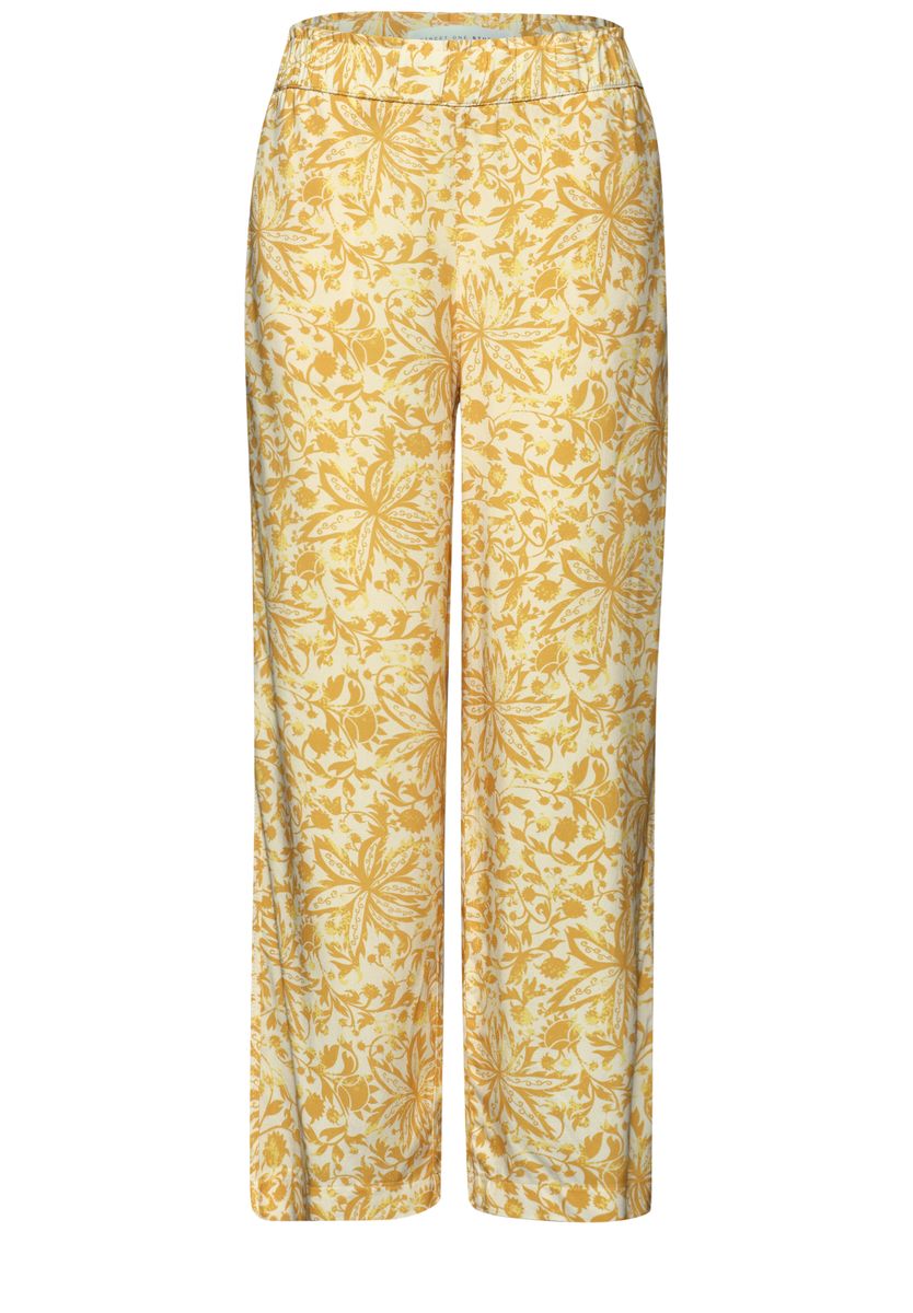 Culotte im Loose Fit mit floralem Muster