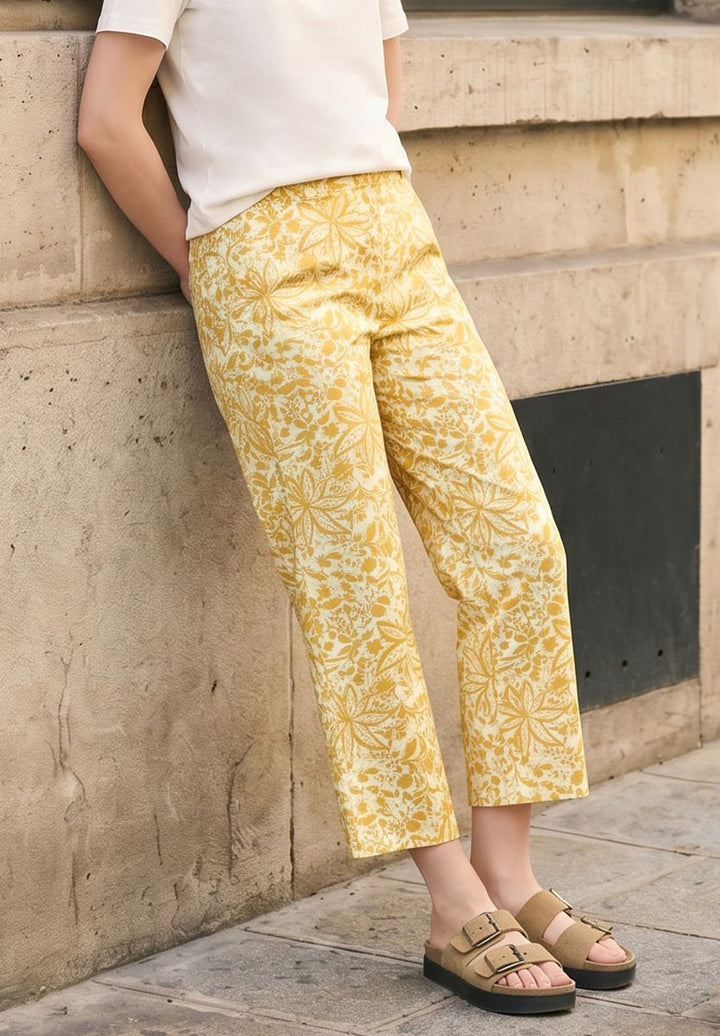 Culotte im Loose Fit mit floralem Muster