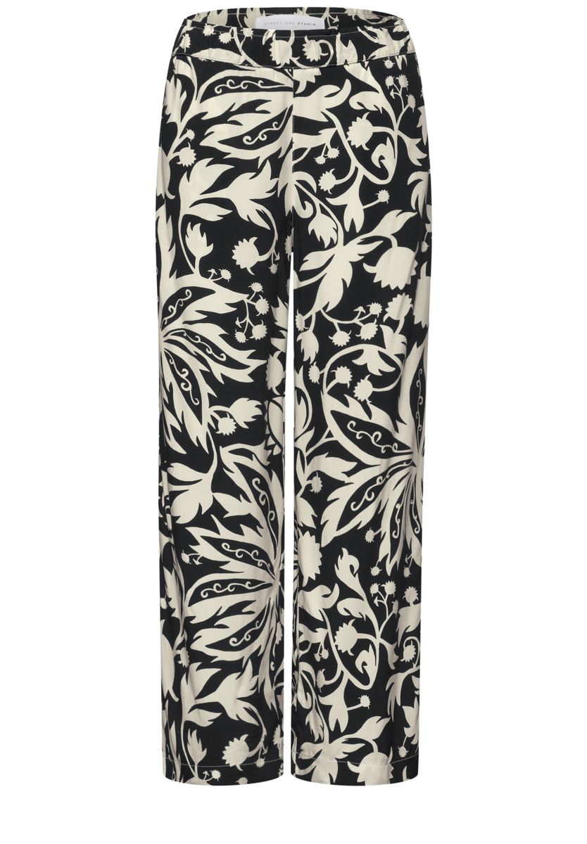 Culotte im Loose Fit mit floralem Muster