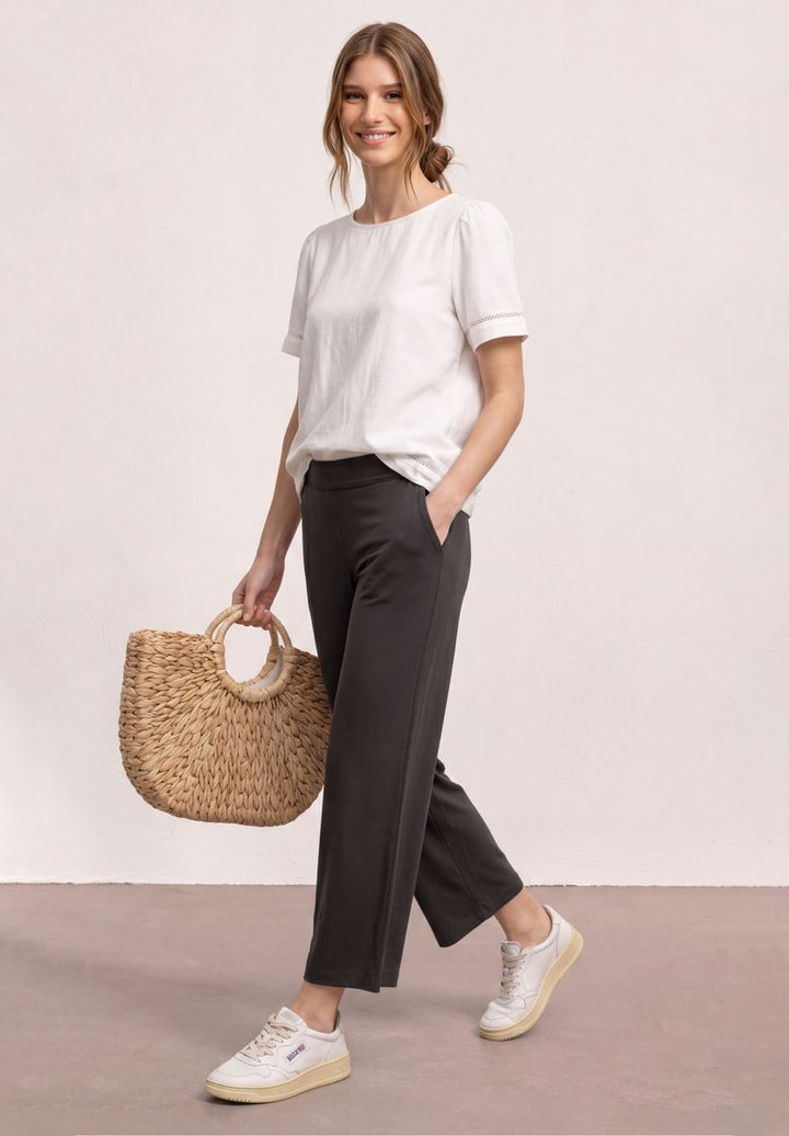 7/8 Wide Leg Hose im Loose Fit