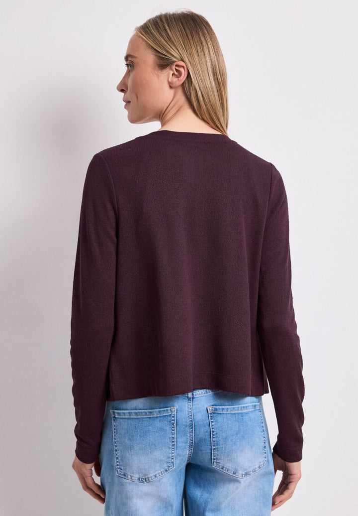 Langarm Jacke in offener Passform