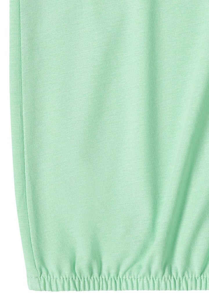 T-Shirt mit V-Neck und Spitzendetail