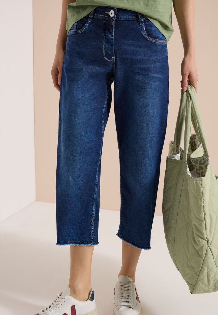 3/4 Wide Leg Jeans im Loose Fit