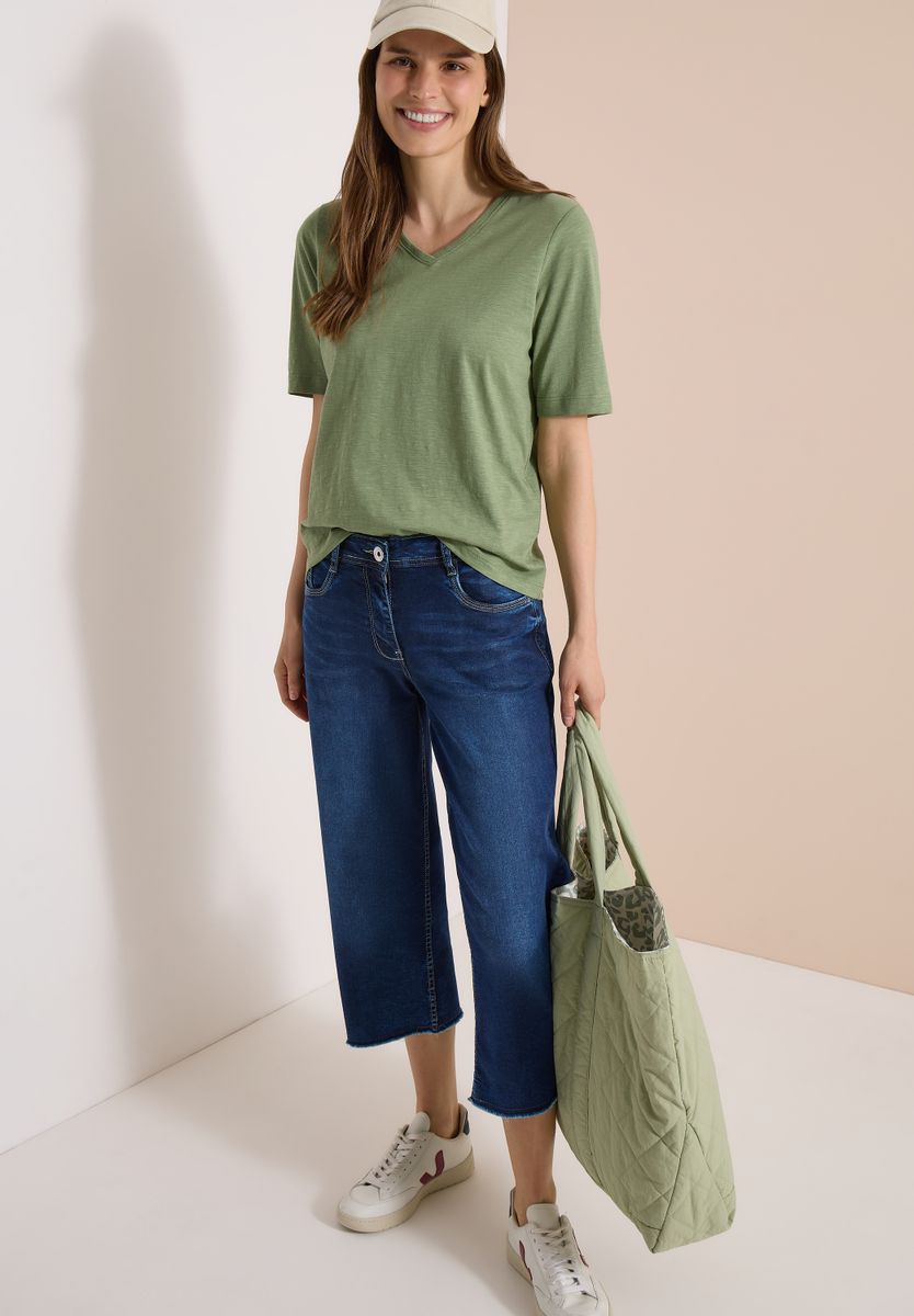 3/4 Wide Leg Jeans im Loose Fit