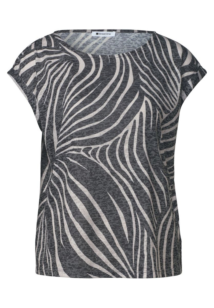 Dropped Shoulder Shirt im Ausbrenner-Look