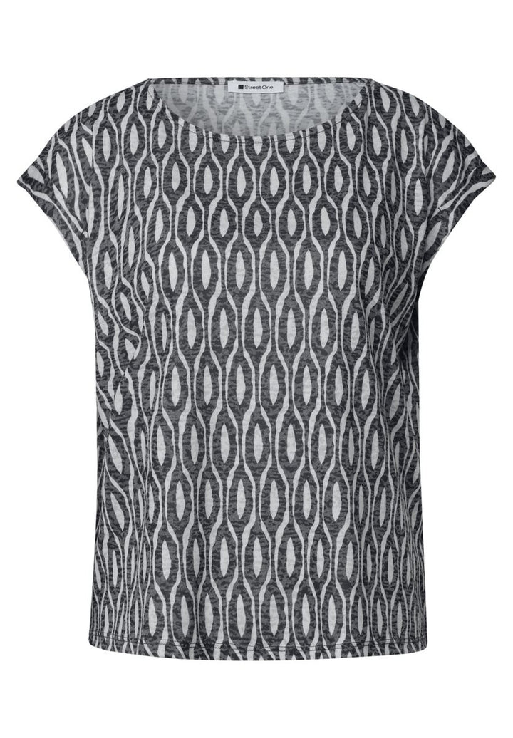 Dropped Shoulder Shirt im Ausbrenner-Look