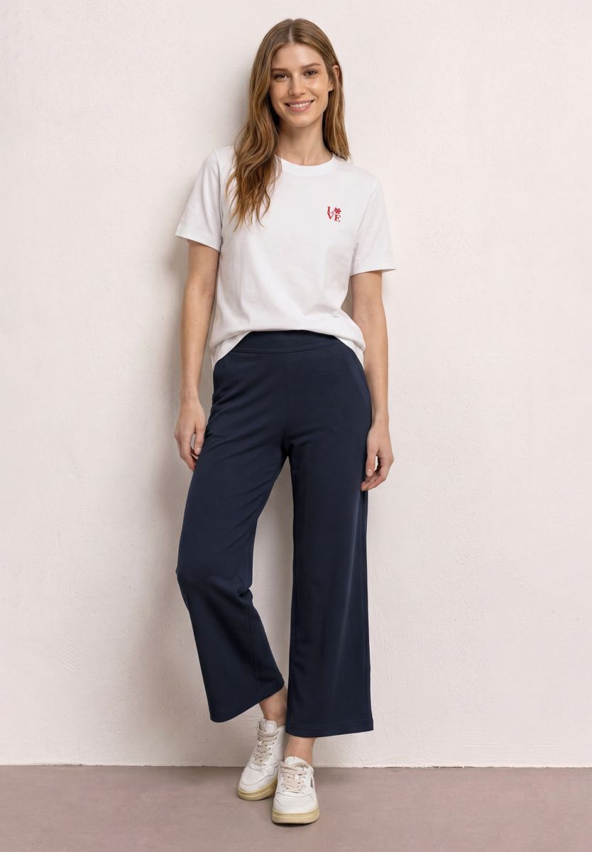 7/8 Wide Leg Hose im Loose Fit