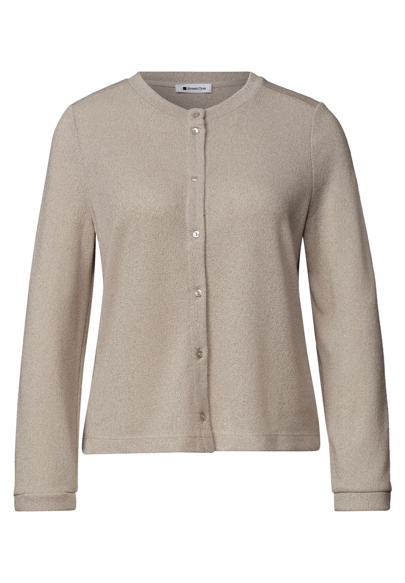 3/4-Arm Jacke in Strick-Optik