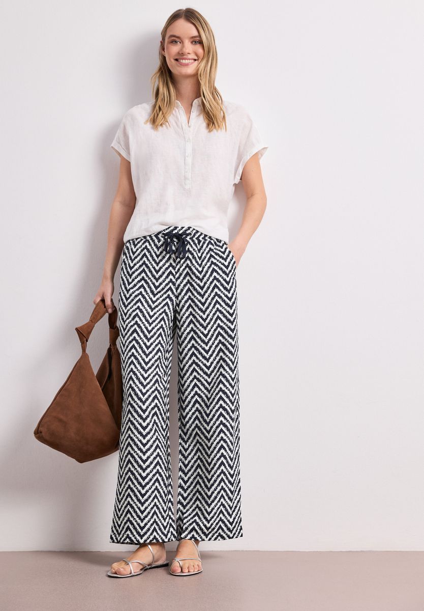 High Waist Wide Leg Hose im Loose Fit
