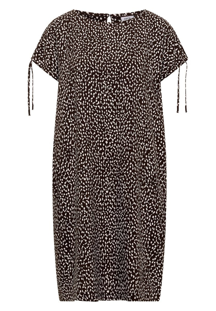 Knielanges Kleid mit Capsleeves