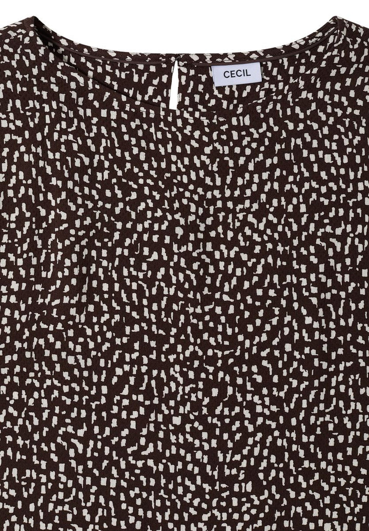 Knielanges Kleid mit Capsleeves