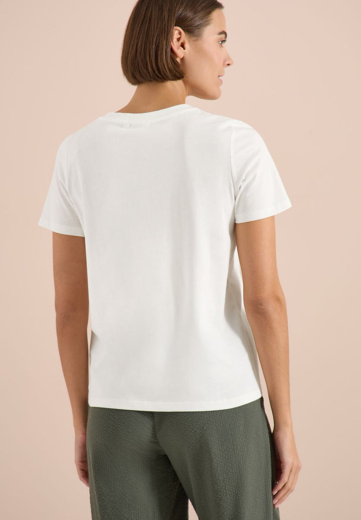 T-Shirt mit Rundhals und Folienprint