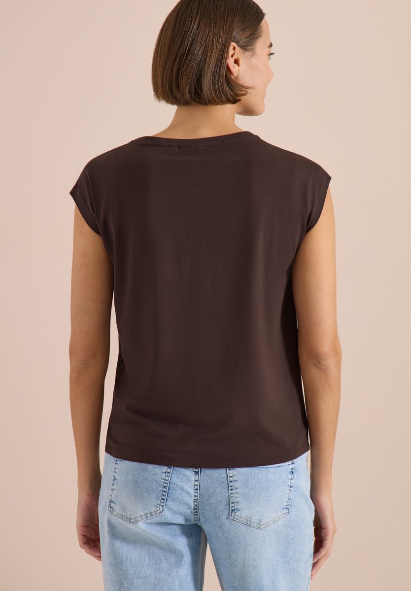 Dropped Shoulder Shirt mit Knotendetail
