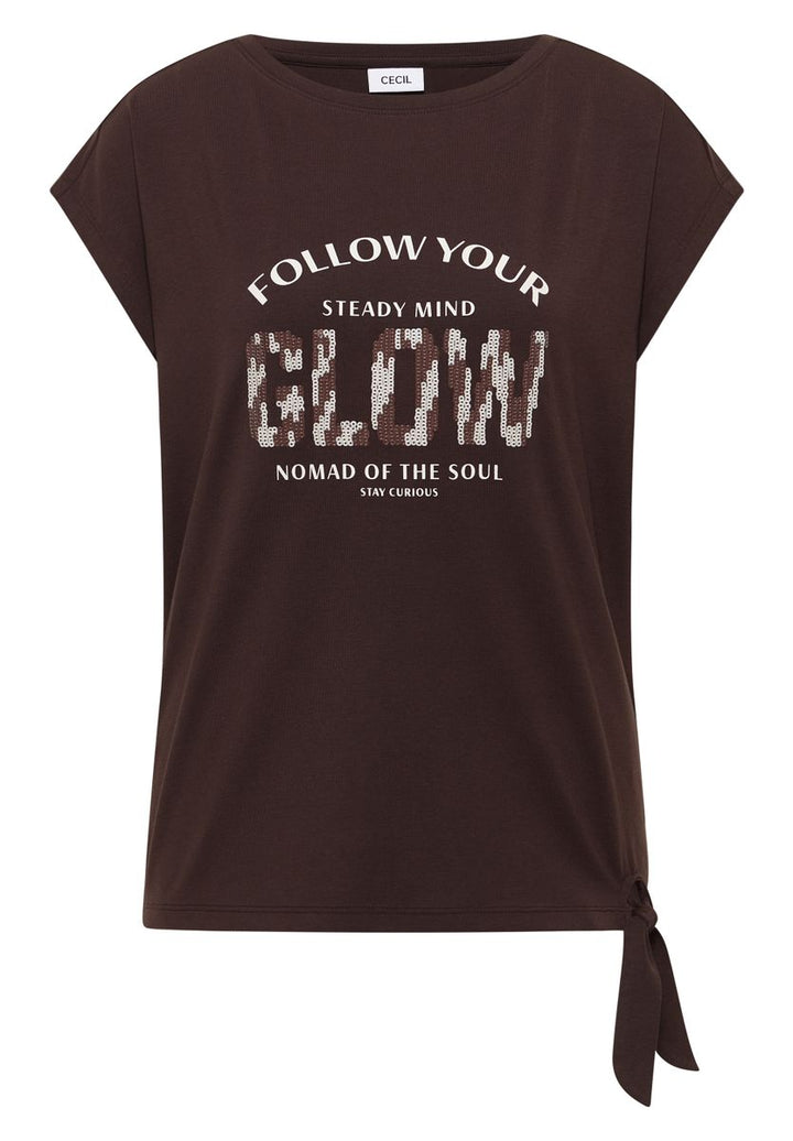 Dropped Shoulder Shirt mit Knotendetail