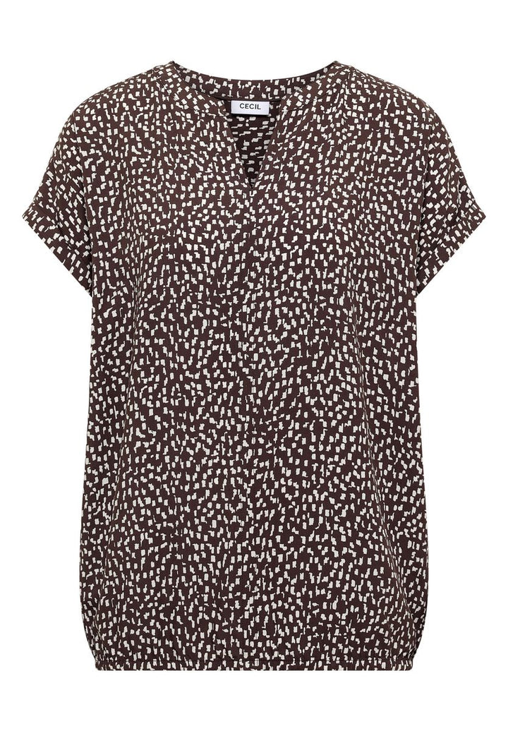 Dropped Shoulder Bluse mit Print