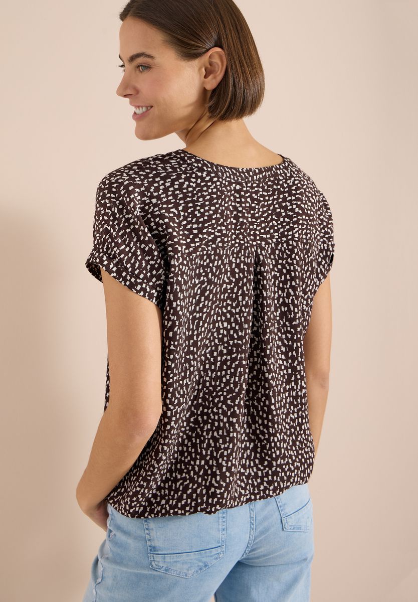 Dropped Shoulder Bluse mit Print