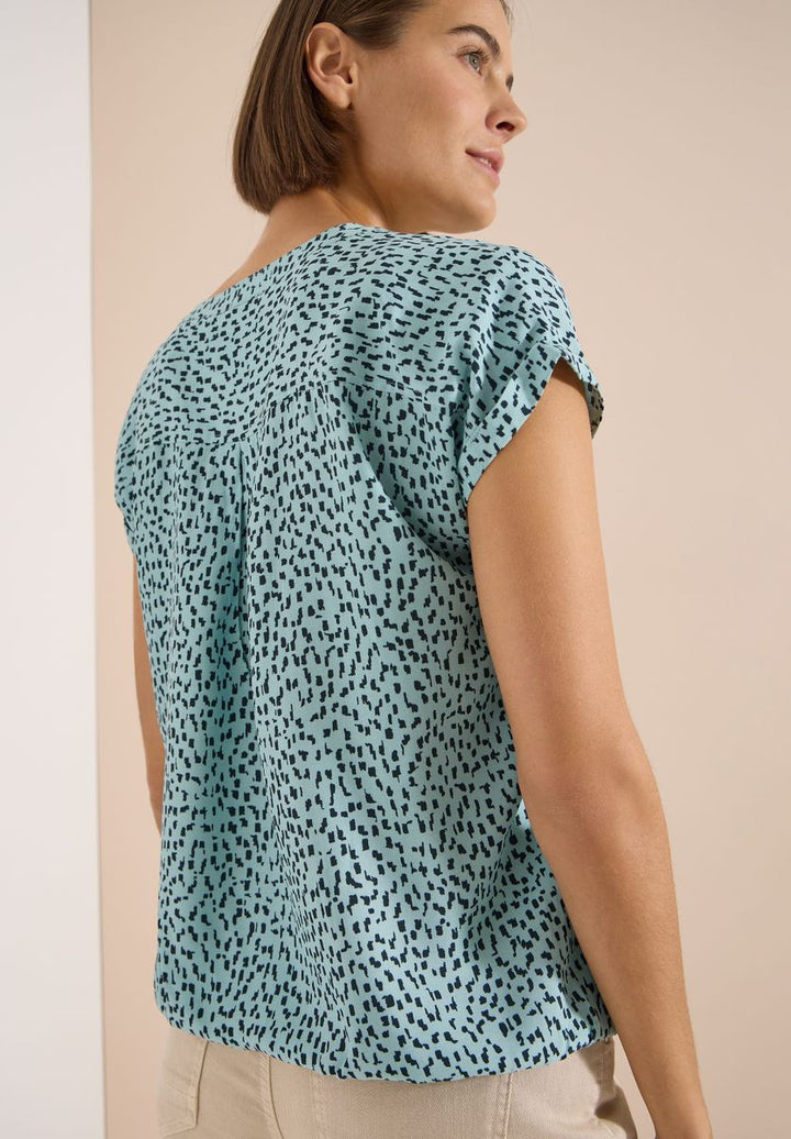 Dropped Shoulder Bluse mit Print