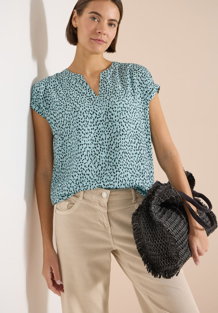 Dropped Shoulder Bluse mit Print
