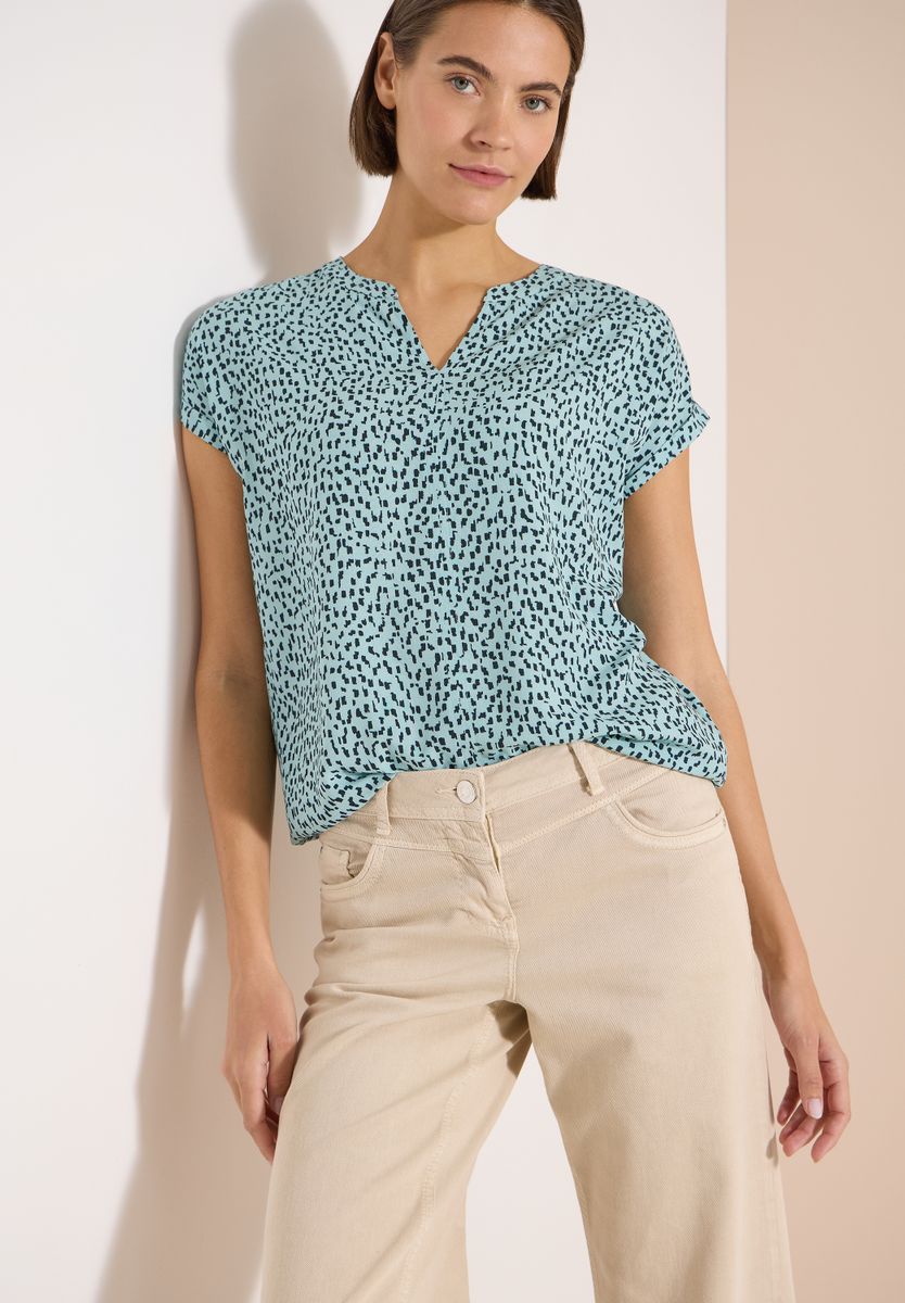 Dropped Shoulder Bluse mit Print