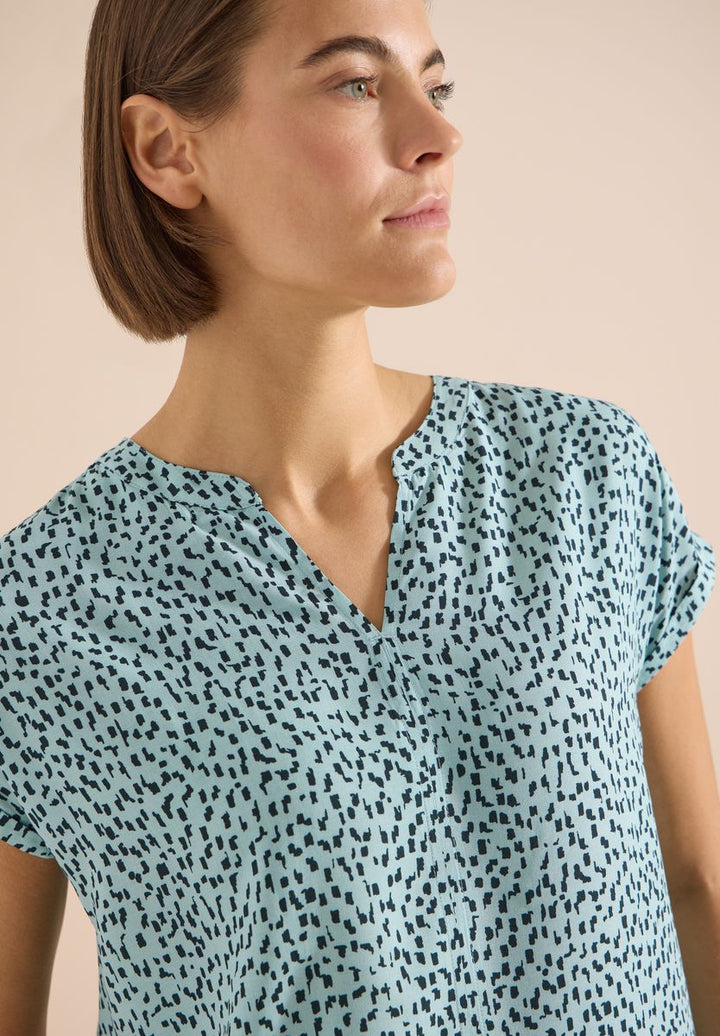 Dropped Shoulder Bluse mit Print