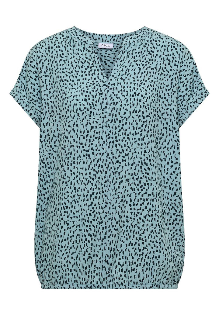 Dropped Shoulder Bluse mit Print