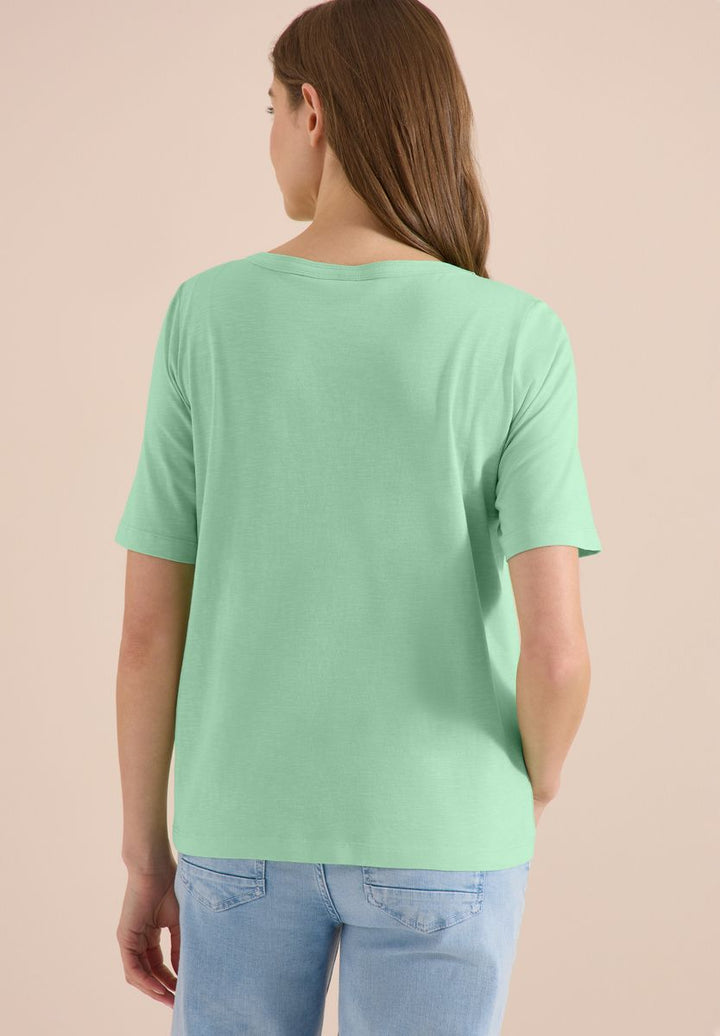 Kurzarm T-Shirt aus reiner Baumwolle