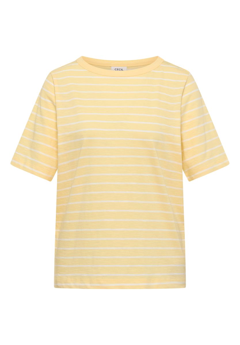 Shirt mit U-Boot-Ausschnitt und Streifen