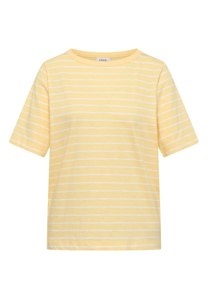 Shirt mit U-Boot-Ausschnitt und Streifen