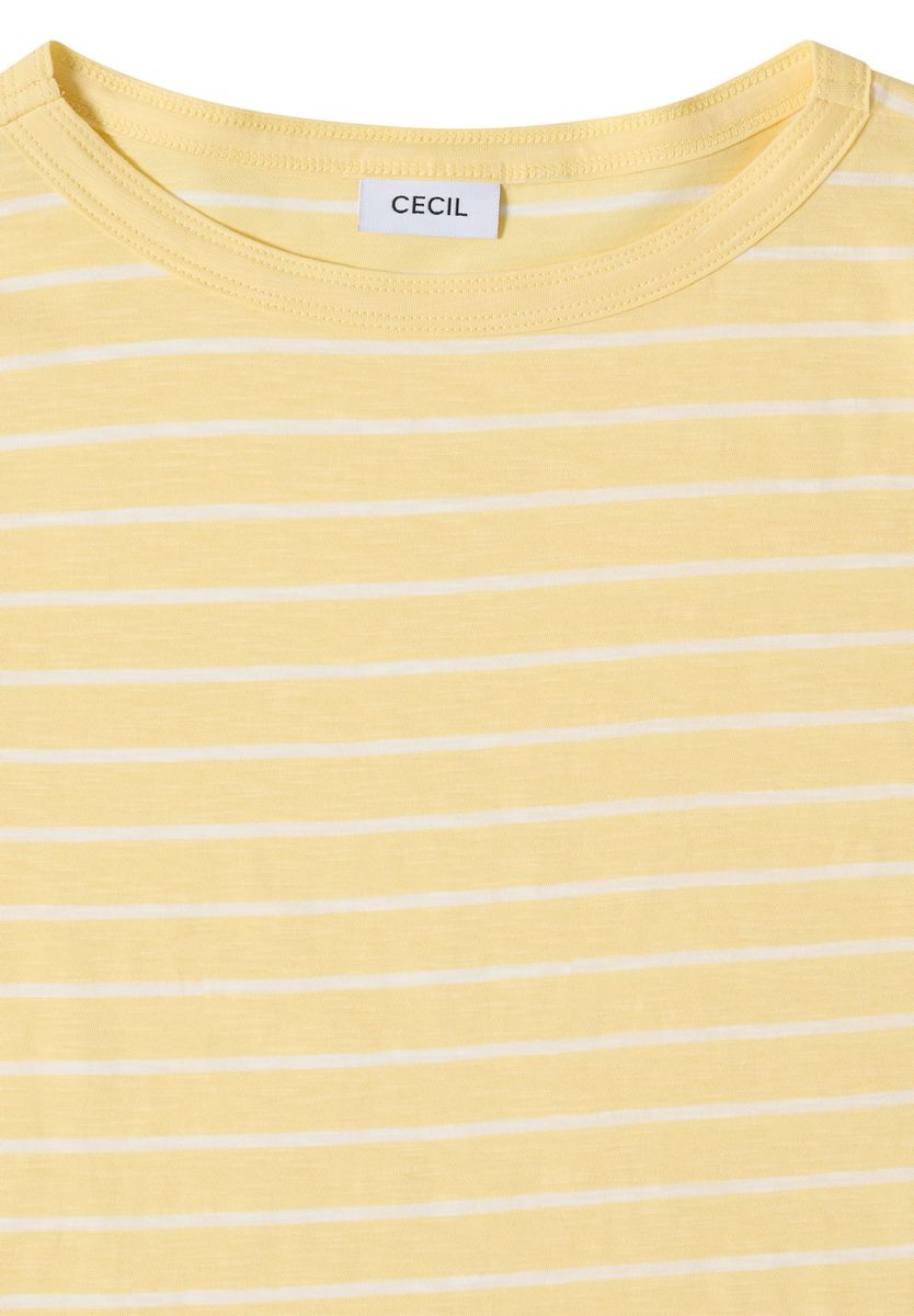 Shirt mit U-Boot-Ausschnitt und Streifen