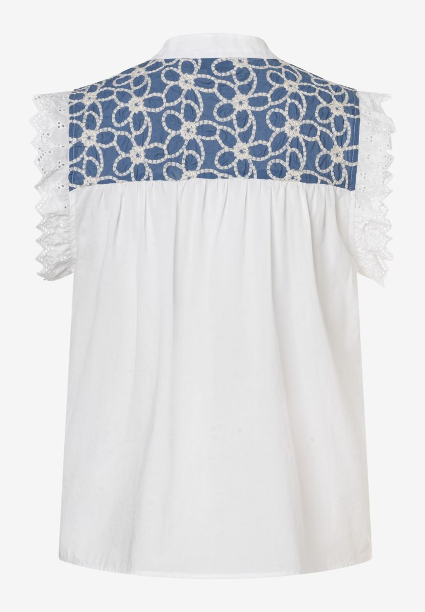 Bluse mit Stickereien