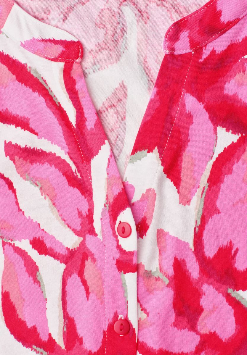 Shirt mit Knopfleiste und Print