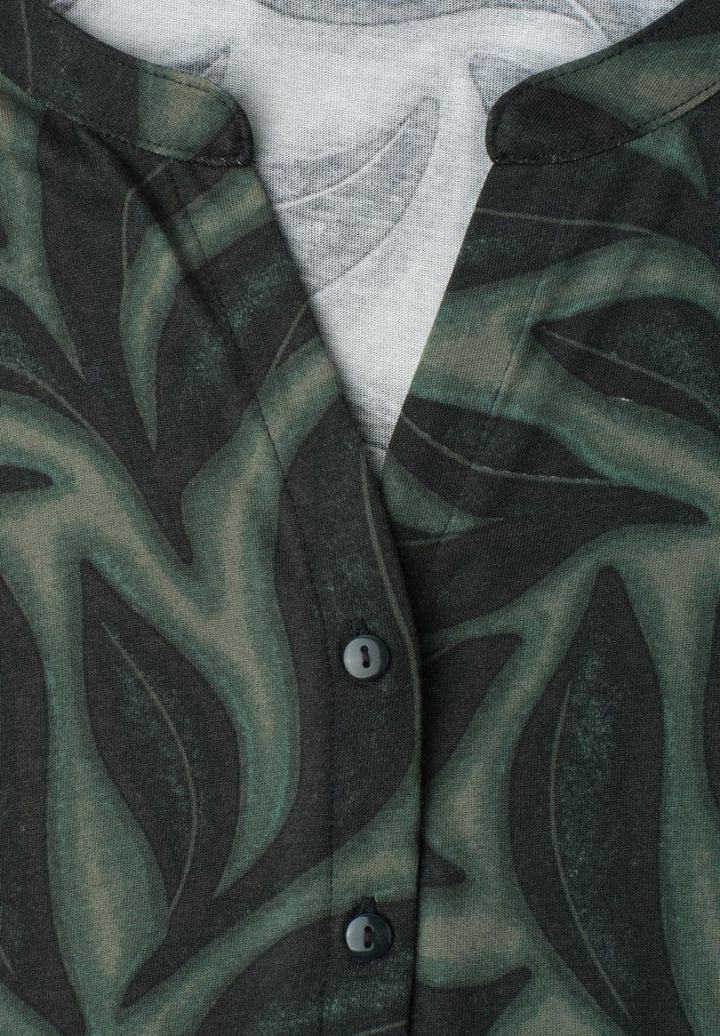 Shirt mit Knopfleiste und Print