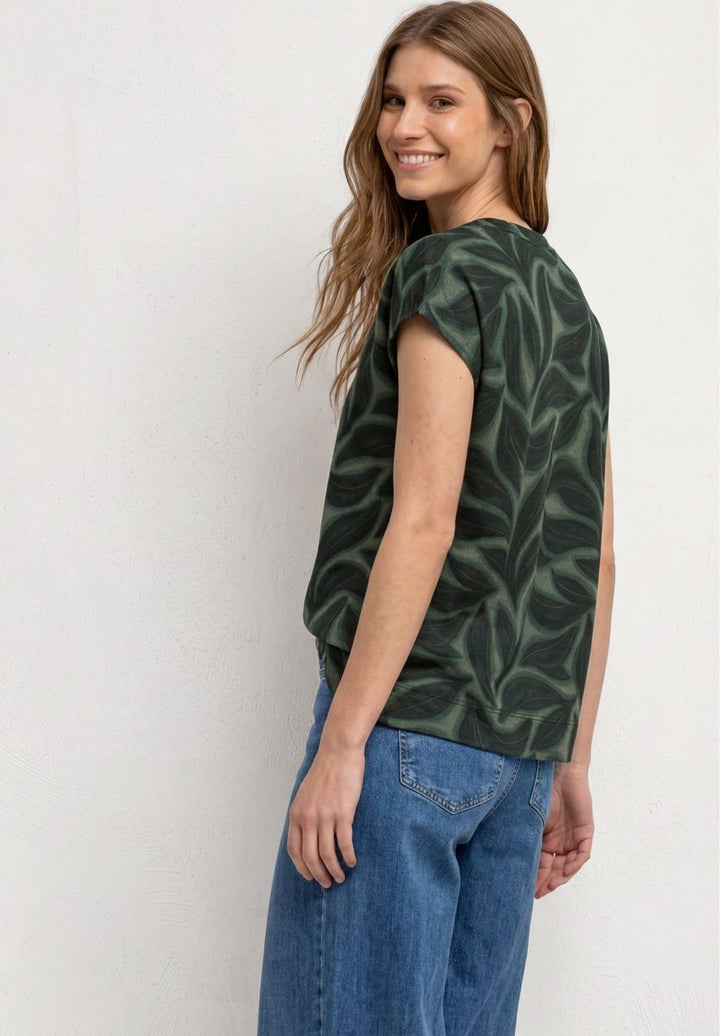 Shirt mit Knopfleiste und Print