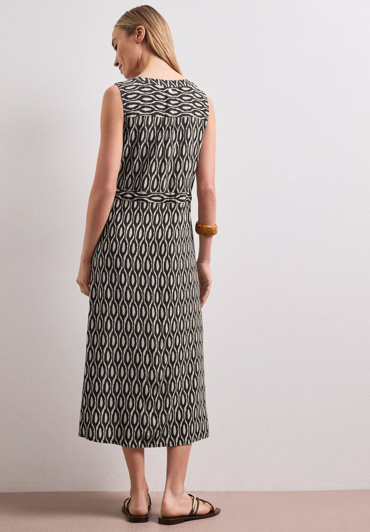 Midi-Kleid mit Split Neck und Zipper