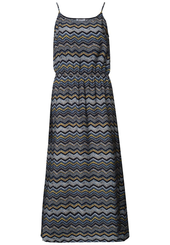 Midi-Kleid mit Zick-Zack-Muster