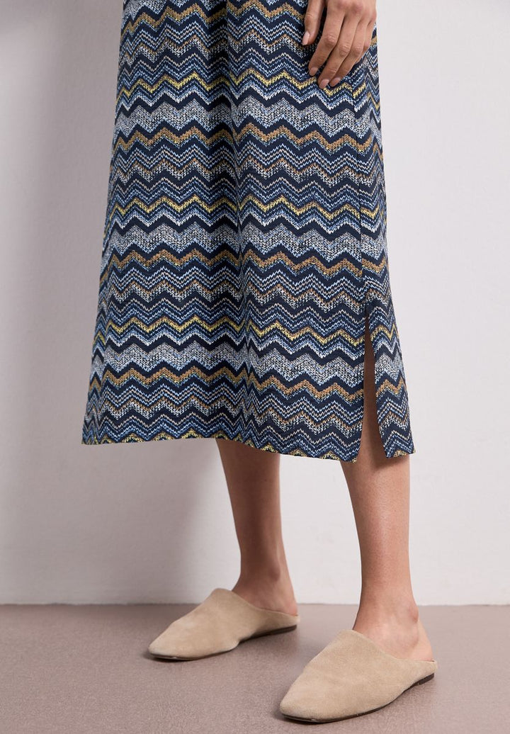 Midi-Kleid mit Strukturrock