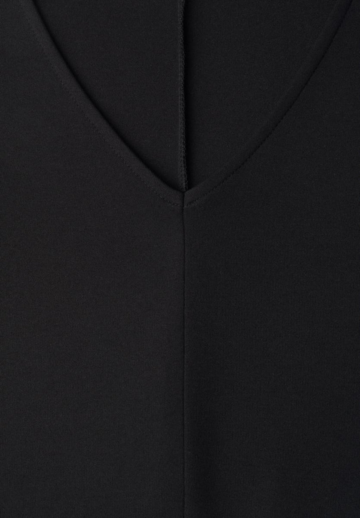 Knielanges Kleid aus Jersey mit Kurzarm