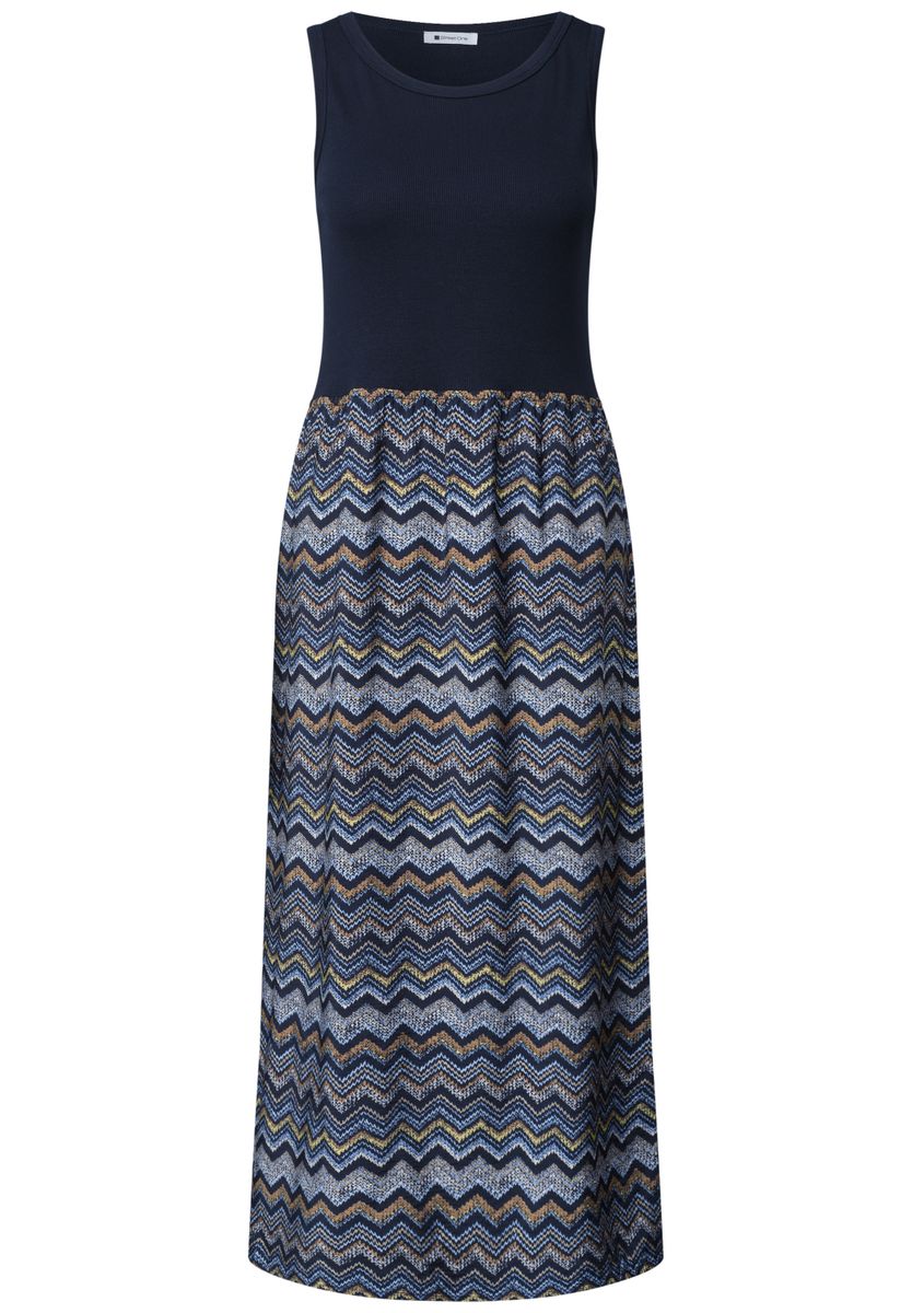 Midi-Kleid mit Strukturrock