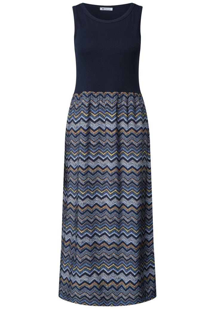 Midi-Kleid mit Strukturrock