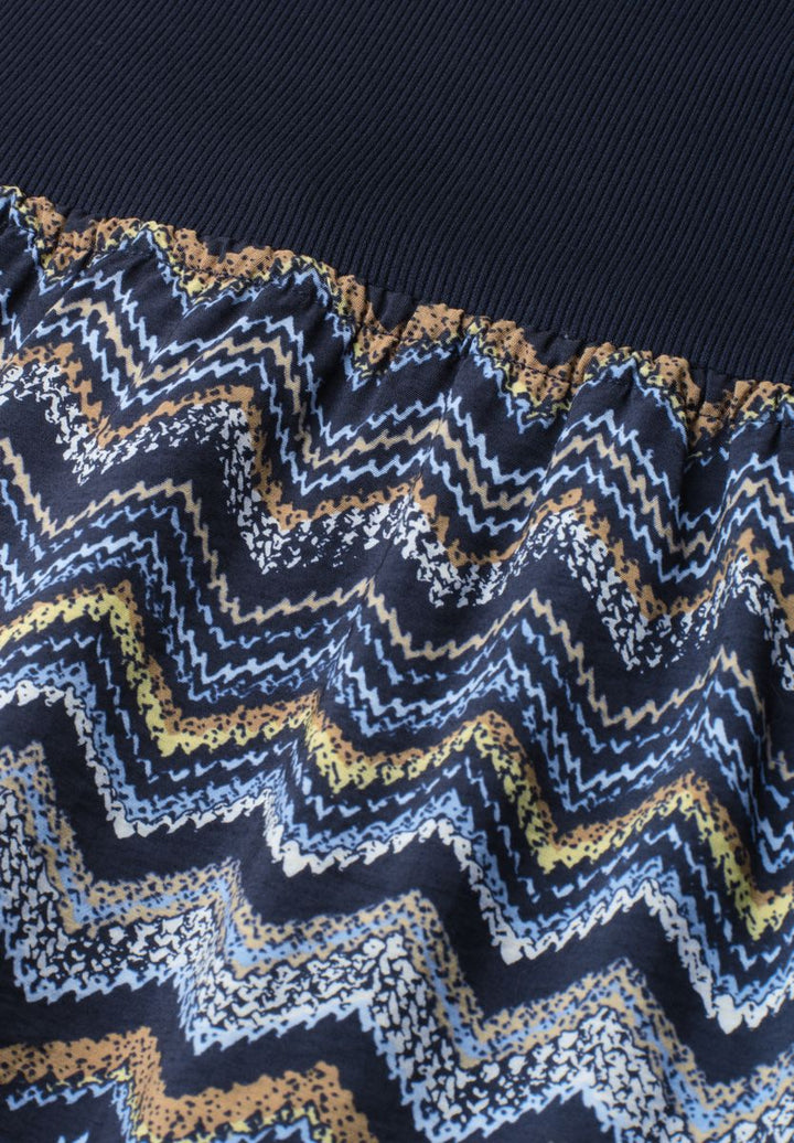 Midi-Kleid mit Strukturrock