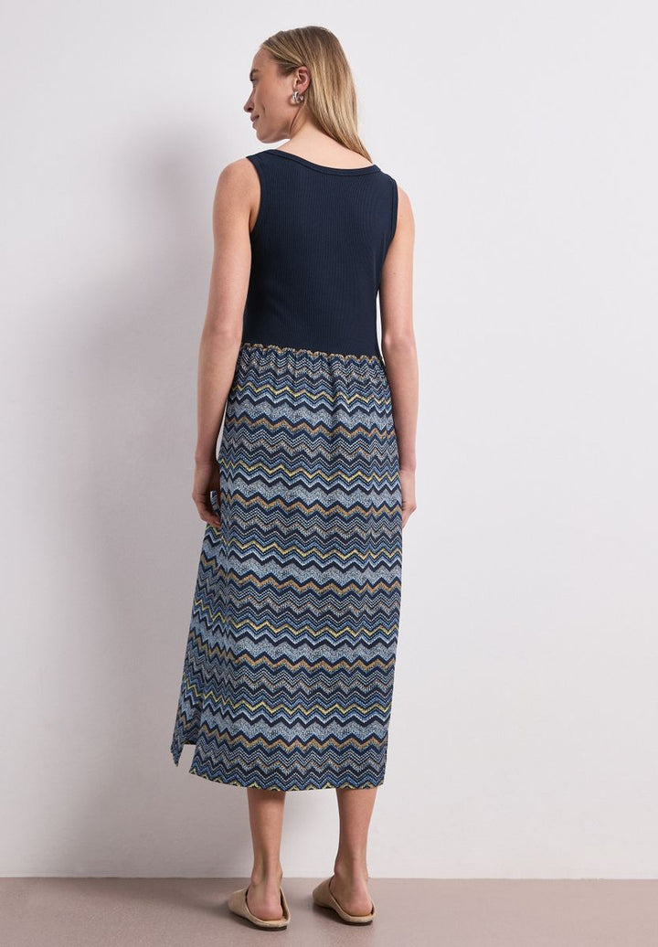 Midi-Kleid mit Strukturrock