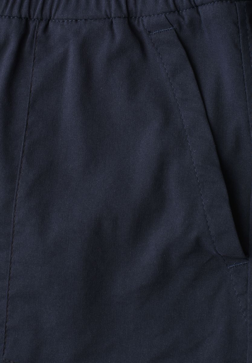 Straight Leg Hose mit Turn-Up-Detail