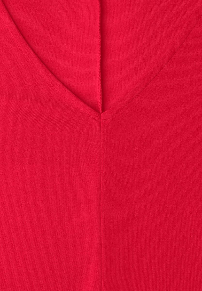 Knielanges Kleid aus Jersey mit Kurzarm