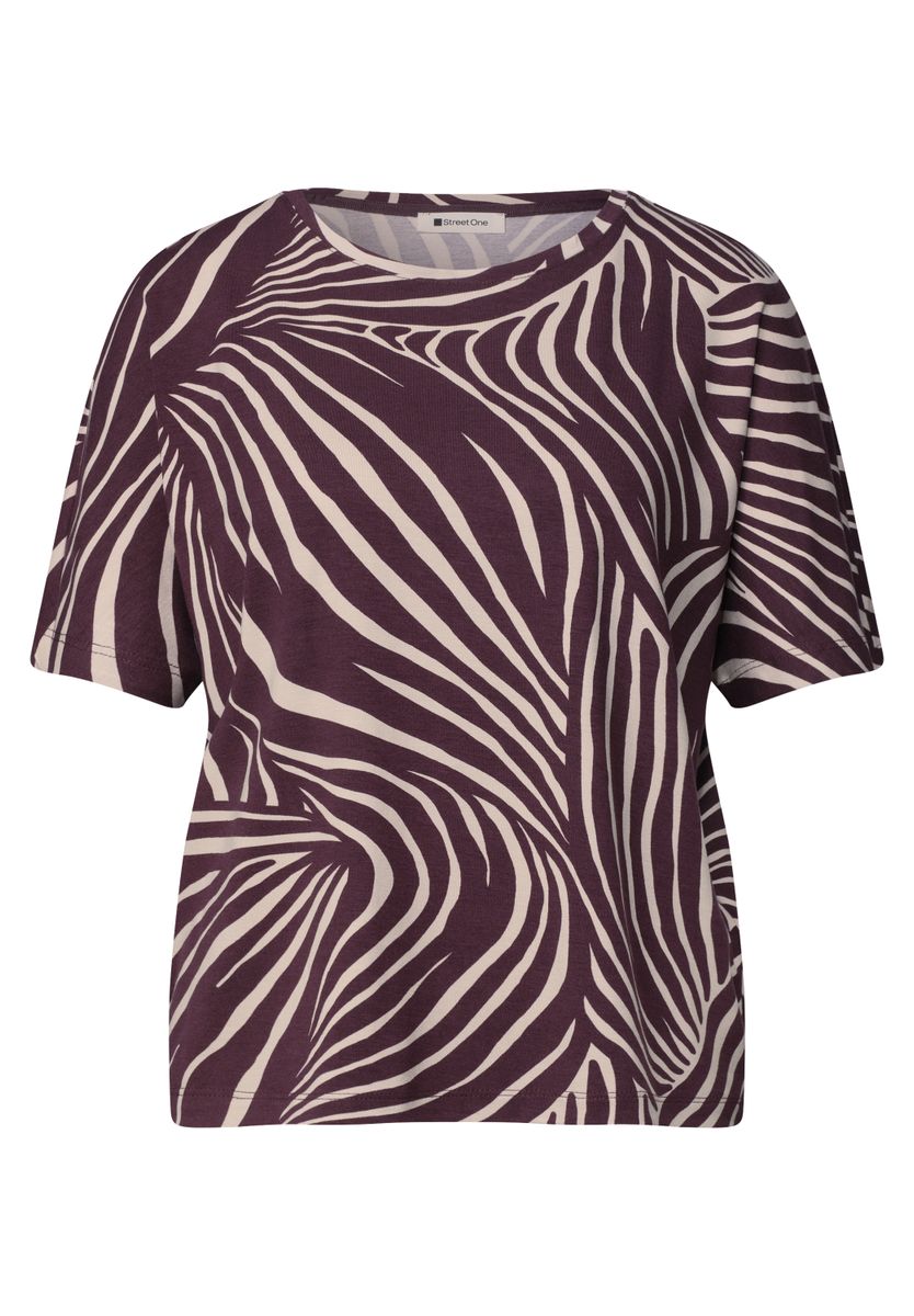 Kurzarm Shirt mit Rundhals und Print