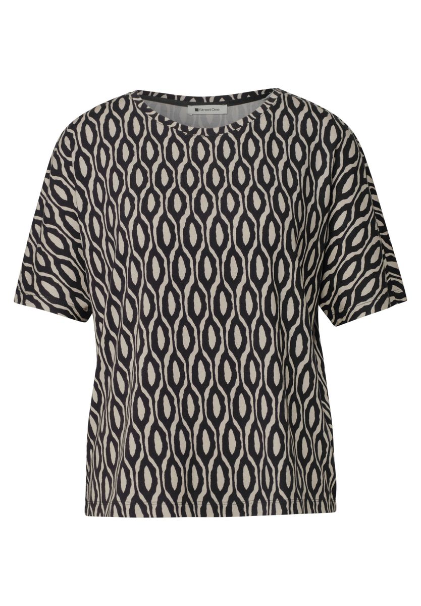 Kurzarm Shirt mit Rundhals und Print